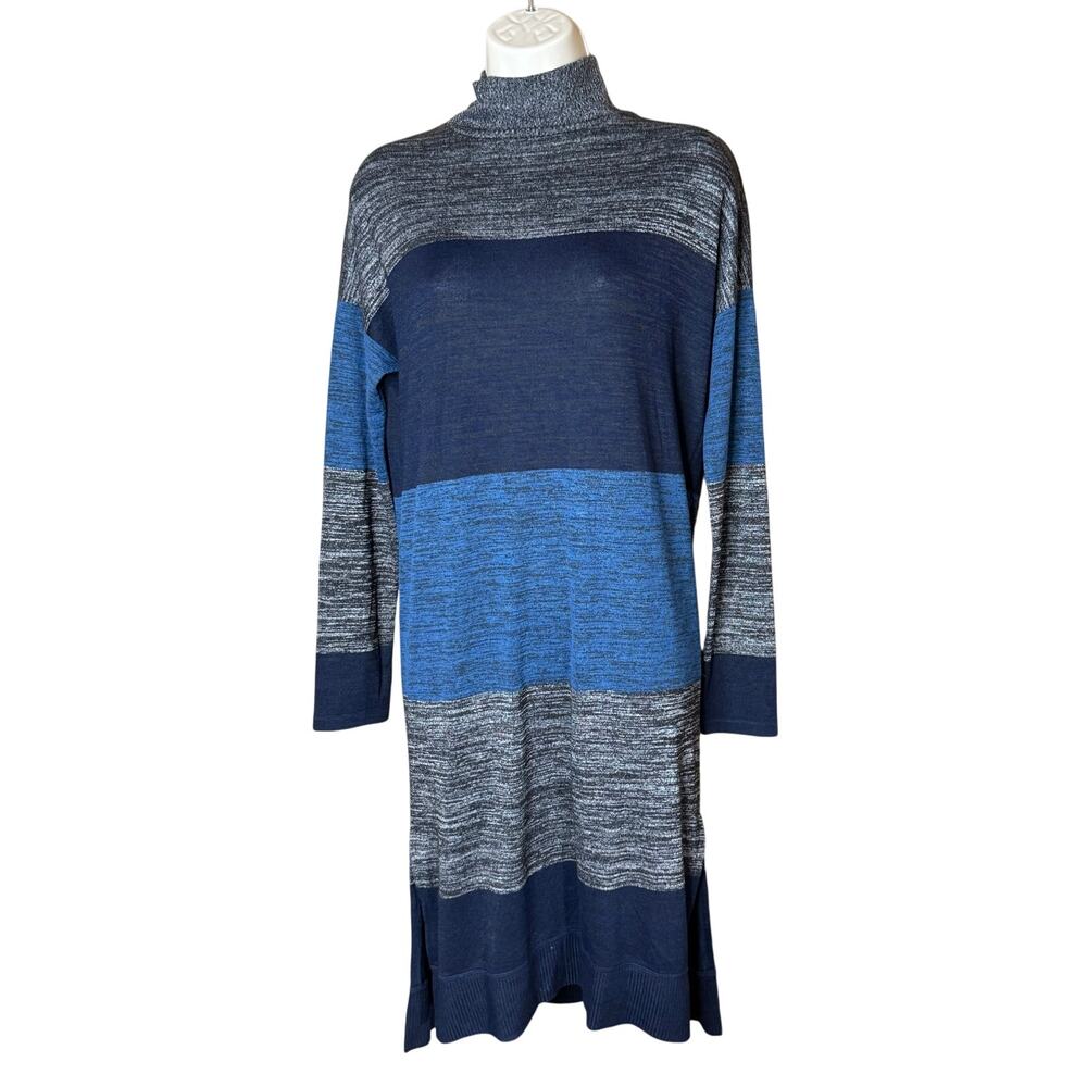 Rag & Bone Striped Bowery Turtleneck Dress M - image 7